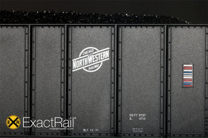 Bethlehem 3737 Hopper : CNW : 1971 "As Delivered" - ExactRail Model Trains - 5