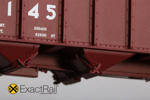 Bethlehem 3737 Hopper : UP : 588145 1991 Repaint - ExactRail Model Trains - 4