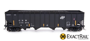 Bethlehem 4000 Hopper : CNW : Black, Ball and Bar - ExactRail Model Trains - 2