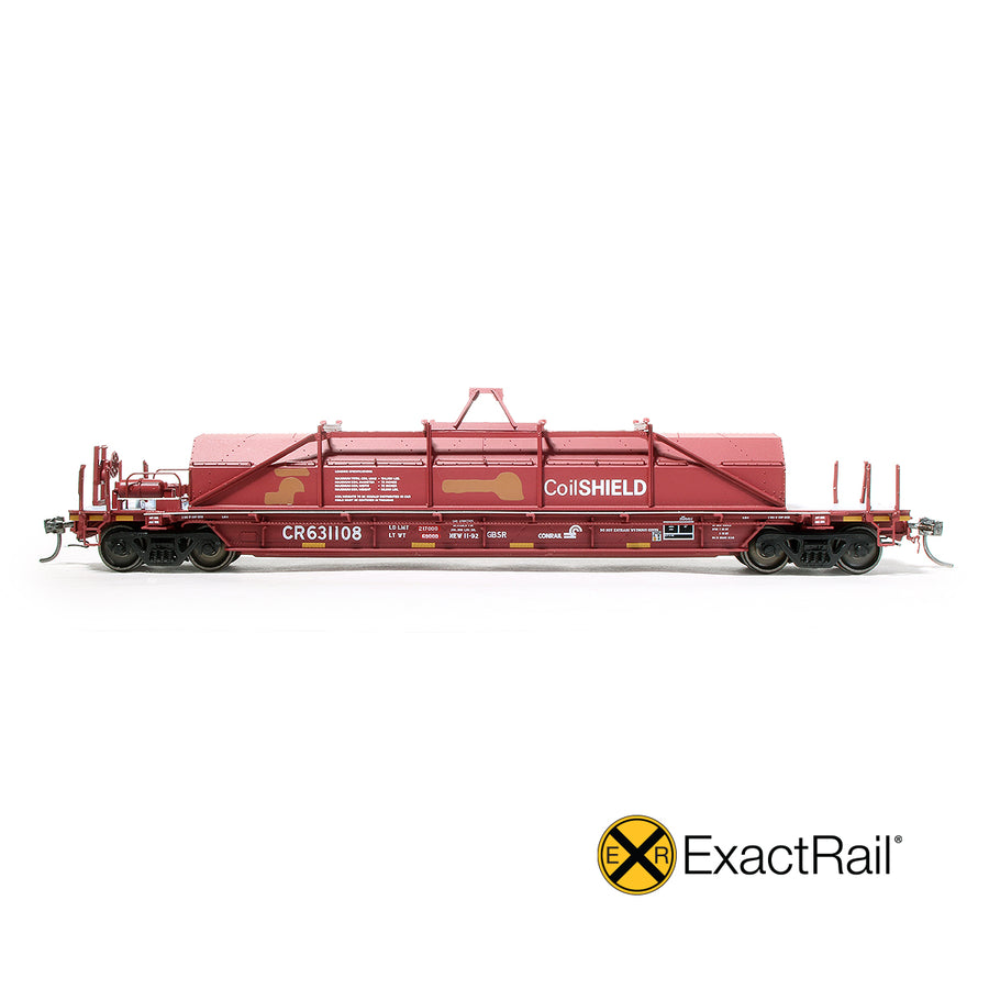 HO Scale: Thrall 54' Coil Car - Conrail 'Patched Hood'