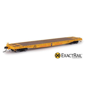 HO Scale: GSC 53'-6 Flat Car - 42' Truck Centers - UP - 1970 'As Delivered'