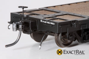 GSC 53'-6 Flat Car : 42' Truck Centers : NP : 1967 'As Delivered' - ExactRail Model Trains - 3