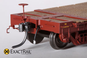 GSC 53'-6" Flat Car : 43'-3" Truck Centers : UP : 1962 'As Delivered' - ExactRail Model Trains - 3
