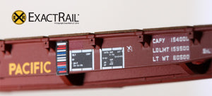 GSC 53'-6" Flat Car : 43'-3" Truck Centers : UP - MOW : 59560 - ExactRail Model Trains - 5