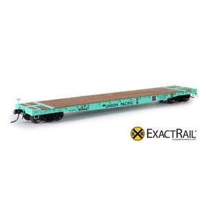 HO Scale: GSC 53'-6" Flat Car : 43'-3" Truck Centers - UP - MOW - 909447