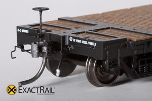 GSC 53'-6" Flat Car : 43'-3" Truck Centers : NP : 1965 'As Delivered' - ExactRail Model Trains - 3