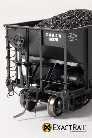 Bethlehem 3483 Hopper : D&RGW : 'As Delivered' 16275-16774 - ExactRail Model Trains - 3
