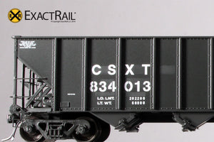 Bethlehem 3483 Hopper : CSX : 2-Panel Ex-D&RGW As Delivered - ExactRail Model Trains - 5