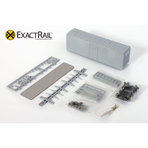 HO Scale: MILW 40' Rib Side Boxcar - Undecorated Kit