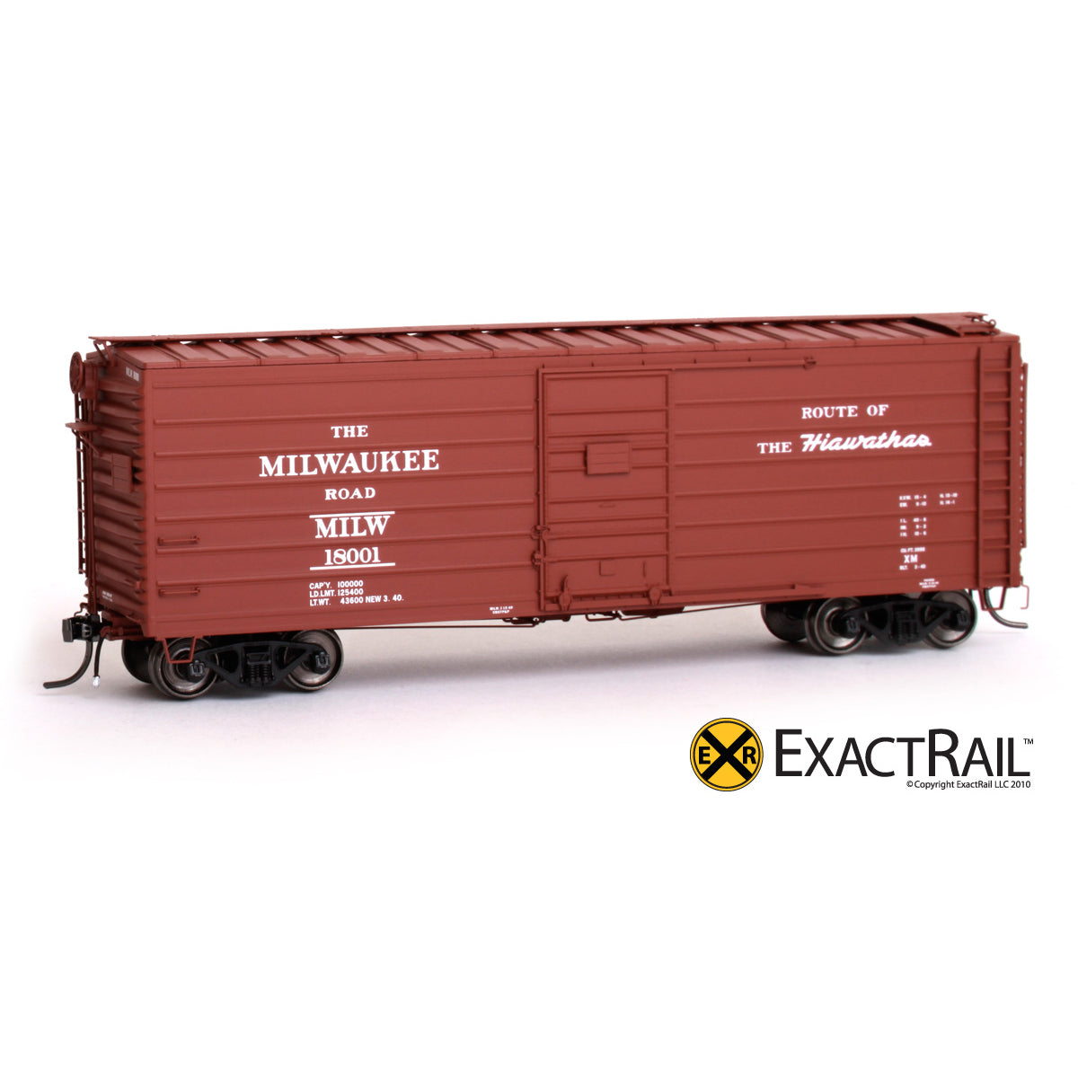 HO Scale: Milwaukee Road 40' Rib Side Box Car - MILW