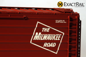X - Milwaukee Road 40' Rib Side Box Car : MILW - ExactRail Model Trains - 4