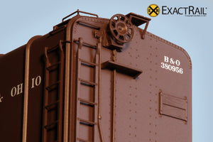 X - B&O M-53 Wagontop Box Car : Early Kuhler - ExactRail Model Trains - 5
