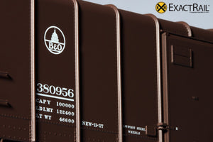 X - B&O M-53 Wagontop Box Car : Early Kuhler - ExactRail Model Trains - 3