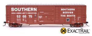 X - PS 50' Waffle Box Car : SOU - ExactRail Model Trains - 3