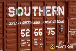 X - PS 50' Waffle Box Car : SOU - ExactRail Model Trains - 7