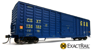 X - PS 50' Waffle Box Car : CSXT - ExactRail Model Trains - 4