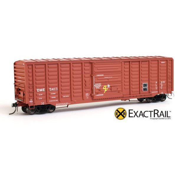 HO Scale: PS 50' Waffle Box Car - DME - ExactRail Model Trains