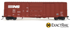 PS 50' Waffle Boxcar : NS - ExactRail Model Trains - 2