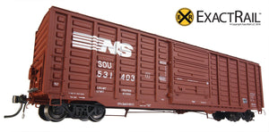 PS 50' Waffle Boxcar : NS - ExactRail Model Trains - 7