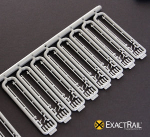 Details - 10' sliding door tracks/door handles/door lift tabs - ExactRail Model Trains - 2