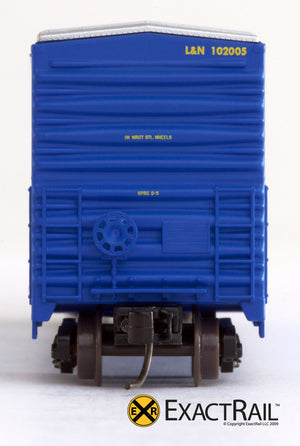 X - N - Gunderson 5200 Box Car : L&N - ExactRail Model Trains - 3