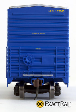 X - Gunderson 5200 Box Car : L&N - ExactRail Model Trains - 5