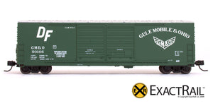 X - N - Gunderson 5200 Box Car : GM&O - ExactRail Model Trains - 6