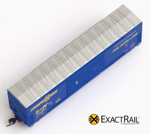 X - N - Gunderson 5200 Box Car : L&N - ExactRail Model Trains - 4