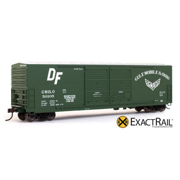 HO Scale: Gunderson 5200 Box Car - GM&O - ExactRail Model Trains