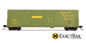 X - N - Gunderson 5200 Box Car : SP&S - ExactRail Model Trains - 6