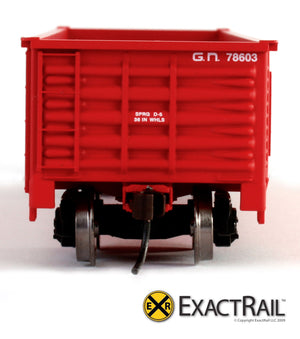X - Gunderson 2420 Gondola : GN - ExactRail Model Trains - 3