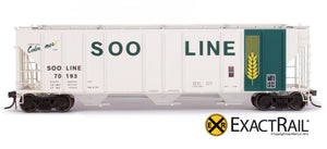 X - PS-2CD 4427 Covered Hopper : SOO LINE : 70193 - ExactRail Model Trains - 2