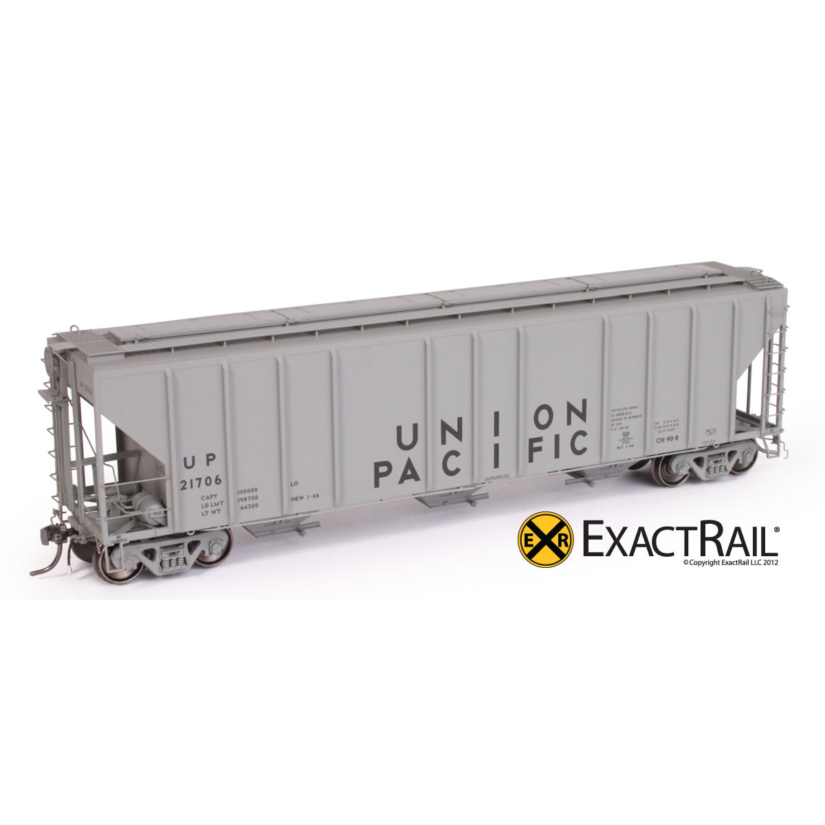 PS-2CD 4427 Covered Hopper HO Scale | UP | ExactRail